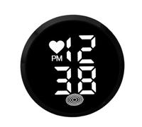 Dashboard Clock For Car, Motorbike Adhesive Digital Clocks, Small Stick On LED Time Display Timepiece Watch, Ideal For Cars, Boats, Bicycles (A)
