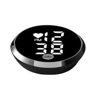 Dashboard Clock for Car - Motorcycle Adhesive Digital Clock - Stick on Small LED Time Display Watch for Bike Air Vent Truck Motorcycle Dashboard