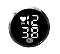 Dashboard Clocks for Vehicles | Motorcycle Adhesive Digital Clock | Stick on Small LED Time Display Watch for Bike Air Vent Truck Motorcycle Dashboard