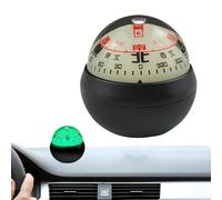 Dashboard Compass Ball, Car Compass Dashboard | Car Boat with Double Dials, Dashboard Compass Ball, Luminous Design Navigation Direction Pointing Guide Ball for Navigation