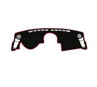 Dashboard Cover Compatible With Kia For Soul AM 2009 2010 2011 2012 2013 Car Styling Dashboard Cover Pad Instrument Sunshield Carpet(Right Hand Drive,Black Red Edge)