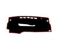Dashboard Cover Compatible With Toyota For Prius XW30 2010 2011 2012 2013 2014 2015 Dashboard Cover Mat Pad Dashmat Sunshield Carpet Rug Car(LHD,Black(Red Edge))