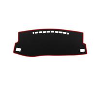 Dashboard Cover Dash Mat Compatible With Toyota For Auris E180 2013-2016 2017 2018 Car Dashboard Cover Pad Sunshade Dash Mat Protect Carpet(Left Hand Drive,Black Red Edge)