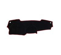 Dashboard Cover Dashboard Cover Sunshade Mat Rug Compatible With Nissan For Micra March K13 2011 2012 2013 2014 2015 2016 Dashmat Protect Carpet Car(RHD,Black(Red Edge))