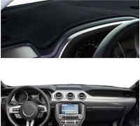 Dashboard Cover Mat Car Auto Dashboard Cover Dashmat Pad Carpet For Mustang 6th Gen 2015 2016 2017 2018 2019 RHD LHD Dash Mat Carpet(Black LHD)