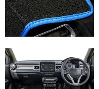 Dashboard Cover Mat Car Dashboard Cover For Suzuki For Ignis 2016-2018 2019 2020 2021 2022 2023 2024 Center Console Protector Carpet Dashmat Dash Mat Carpet(RHD-Blue)