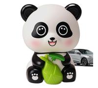 Dashboard Decorations Panda - Cute Ornament Toys, Interior Bobble Dolls | Solar Motion Animal Figurines Set, Compact Spring Swing Panda Mascots, Automotive Vibration Accessories for Dashboard Space