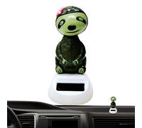 Dashboard Decorations, Solar Figure of Swinging Sloth for Car - Fun Decoration for Car Desk, Gift for Complete Parties Weatherproof