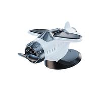 Dashboard Decorations - Solar Powered Plane Figure, Rotating Airplane Center Console Ornament, Creative Vehicle Interior, Compact Collector Display | For Car Truck Desktop Homes