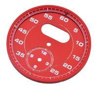 Dashboard Dial Clock Gauge Chrono For Porsche Cayman 911 Macan Cayenne Boxster Panamer Red