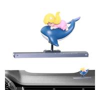 Dashboard Figures - Shaking Head Car Decoration - Little Girl Design Surfing Boy Cute Ornament for RV Vehicle Navigation Screen Center Console Men Women