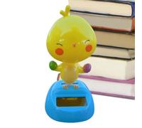 Dashboard Figures,Solar Powered Dancing Chick Car Ornaments - Solar Powered Dancing Toy Home Decor Animal Non-Slip Interior Accessories for Men Women Office