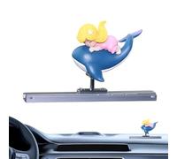 Dashboard Figures,Surfing Boy Car Dash Decorations Funny | Little Girl Design Surfing Boy Cute Ornament for RV Vehicle Navigation Screen Center Console Men Women