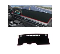 Dashboard mat Car Dashboard Cover Avoid Light Non-Slip Mat Protector Compatible With MG 4 MG4 EV EH32 Mulan Electric 2022 2023 2024(A Red Side LHD)