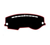 dashboard mat visor For Kia For Rio 4 K2 KX Cross 2017 2018 2019 2020 Car Dashboard Cover Dash Mat Dashmat Sunshield Carpet Anti-UV Accessories(Black(Red Edge) RHD)