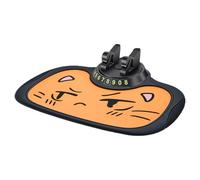Dashboard Mobile Stand - Cute Car Phone Bracket, Flexible Dashboard Mat Pad | Anti Slip Cell Phone Support, Removable Parking Number Sign, Mount with Daily Car Commuting