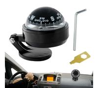 Dashboard mounting compass - self-adhesive car compass ball for precise navigation | Universal dashboard installation, stable design, ideal for cars, trucks, SUVs, motorhomes and