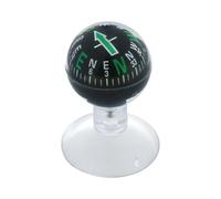 Dashboard Navigation Compass - suction cup, compact ball | SUV decor | truck accessory | marine tool | clear scale compass ball for car dashboard, boat cockpit, road trip aid