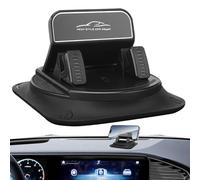 Dashboard Phone Stand, Silicone Mat Mount, 4.13x4.13in Automotive Organizer Holder, Adhesive Grip, Compatible Vertical Horizontal Use for Minivan, Caravan, Sedan, Pickup
