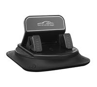Dashboard Phone Stand, Silicone Phone Mount, 4.13x4.13x3.35 inches, Non-Slip Adhesive Organizer, Vertical Horizontal Viewing Tool, Ideal for Minivan, Sedan, Truck, Black Color
