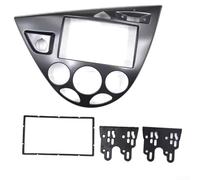 Dashboard Radio Panel Frame for Ford For Focus For Fiesta Left Hand Drive 1998 2006 2 DIN Mounting Frame for Car Multimedia Components (Matte Black)