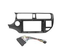 Dashboard trim frame Car 2 DIN Radio Dash Frame 9 Inch Radio Stereo Dash Mount Panel For KIA For RIO For KIA K3 2012 2013 2014 2015(Left cord)