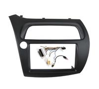 Dashboard trim frame Car Double Din Fascia Radio Dvd Stereo Cd Panel Dash Mounting Installation Trim Kit For Civic Hatchback 2006-2011(Left with cable)
