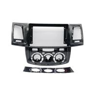 Dashboard trim frame Car Frame Fascia Adapter 9 Inch Radio Dash Fitting Panel For Toyota For Fortuner For Hilux For Vigo 2007-2015 KMAGE(Black MT Frame)