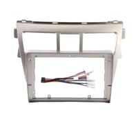 Dashboard trim frame Car Radio Fascia Panel 9 Inch Stereo Dash Facia Trim Installation Kit 2 DIN For Toyota For Vios 2007 2008 2009 2010 2011 2012 KMAGE(Frame an cord-A2)