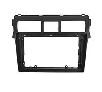 Dashboard trim frame Car Radio Fascia Panel 9 Inch Stereo Dash Facia Trim Installation Kit 2 DIN For Toyota For Vios 2007 2008 2009 2010 2011 2012 KMAGE(Frame-black)