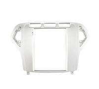 Dashboard trim frame Car Radio Frame Fascia MP5 Head Unit Audio Dash Fitting Panel 9.7 Inch 2 Din For Ford For MONDEO 2007-2010 KMAGE(Silver Frame)