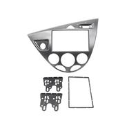 Dashboard Trim Frame LHD Radio Face Frame For For Focus Mk1 For Fiesta 1998-2006 2 DIN 7INCH Dash Center Console Trim Bezel Panel(Silver Gey)
