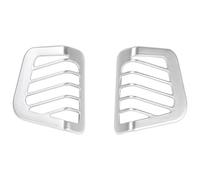 Dashboard Vent Trim For Jeep For Wrangler For Gladiator 2018-2023 Car Air Conditioning Vent Outlet Decoration Cover 2 Pieces Interior Accessories(Silver)