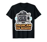 Dashcam On Board Cartoon Driving Safety Car Dash Cam Footage T-Shirt