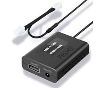 Dashcam Power Adapter(10-Pin) for Dodge, Jeep, Ram, Chrysler (Ram1500 Cherokee Compass Charger Durango Chersler 200, etc.) LED display USB Power, Connect to Rearview Mirror, 5V 12V Output, D3-012