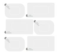 Dashcams Windshield Stickers - 6 Pieces Static PET Film Electrostatic Screen Patches, Scratch Protection Mounting Base, Transparent Self-Adhesive Sign Pad | -Free Camera