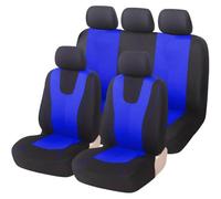 DASHENGFANG 9 pcs Car Seat Covers Full Set, for Citroen C3 Aircross 2018-2021 Front Seat Covers with Matching Back Seats Cover for Cars, Polycloth Car Seat Protectors,5Seats-Blue