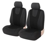 DASHENGFANG 9 pcs Car Seat Covers Full Set, for Nissan Qashqai +2 2008-2013 Front Seat Covers with Matching Back Seats Cover for Cars, Polycloth Car Seat Protectors,2 Seats-Black