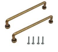 DASHENGKUI 2 Pack Antique Bronze Cabinet Cabinet Handles: 128mm Hole Center Vintage Kitchen Cupboard Copper Handles Furniture, Bathroom, and Furniture Drawers