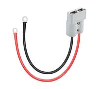 DASHENGKUI Battery Connector 50A 600V Plug with O-Ring 10AWG Silicone Cable (50cm) Sealed Silver Plated Contacts Flame Retardant PC Housing for Forklifts Trailer Winches Caravans Boats & Solar Panels