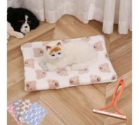 DASHENRAN Cozy Calming Cat Blanket, Flannel Cushion for Pet Cozy Calming Blanket for Anxiety and Stress, Ultra Soft Pet Bed Mat (XXL,C)