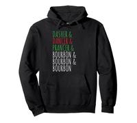 Dasher Dancer Prancer and Bourbon Christmas Funny Pullover Hoodie