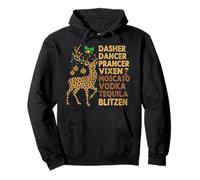 Dasher Dancer Prancer Vixen Moscato Vodka Tequila Blitzen Pullover Hoodie