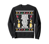 DASHER VODKA BLITZEN Alcohol Reindeer Ugly Christmas Sweater Sweatshirt