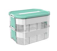 DASHIELL Kids Toy Box Storage,Storage for Toys with A Building Lid | Classification Storage Bin with Handle and Secure Latching Buckles