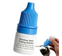 DASHIELL Stainless Steel Testing Solution - 5ml Accurate Portable Dropper Bottle,Rapid Tableware Analysis Solution | for Home Kitchen Restaurant Cafeteria Tableware Food Beverage Utensils
