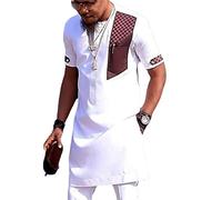 Dashiki Men Africans Men's Clothing Kaftan African Men's Ankara Slim Fit Shirt Plus Size Dashiki Shirt Tunic Top