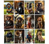 Dashing Dogs Greeting Card Multipack - Set of 12 Large A5 Cards