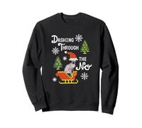 Dashing Through The No Christmas Cat Funny Ugly Sweater Snow Sweatshirt