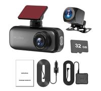 Dashylynk - Dual 4k Wireless Smart Dashboard Camera (4K+1080+WIFI+GPS+ACC) | Dashylynk Wireless Dashcam 4K Front and 1080P Rear Dual Camera, Night Vision, Parking Monitor Video Drive Recorder